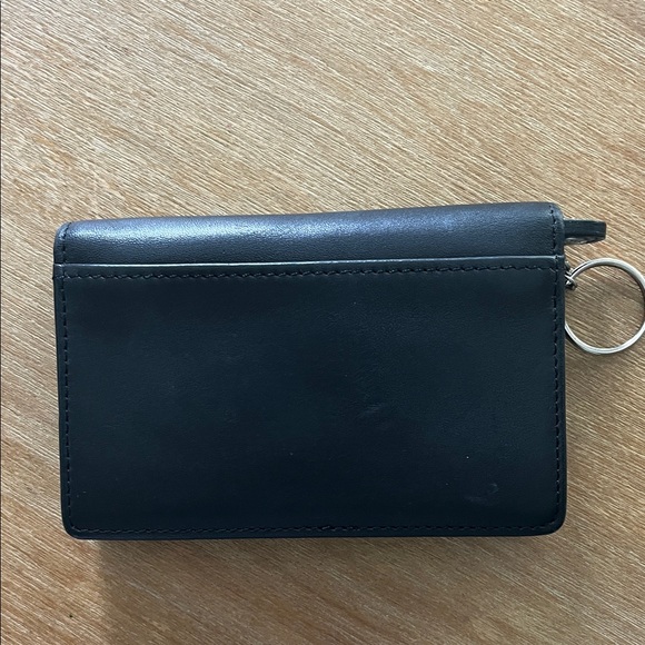 COACH Black Leather Keychain Wallet - Picture 6 of 7